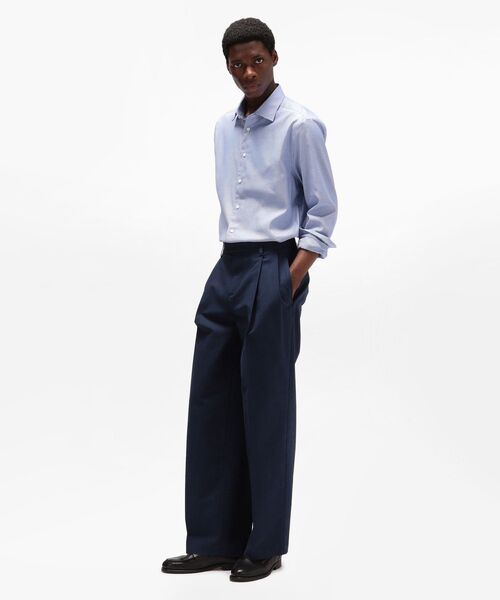 TOMMY HILFIGER(トミーヒルフィガー)の「ウォッシュドワイドレッグチノパンツ(チノパンツ・メンズ・ネイビー・46/50/52)」の3枚目の写真