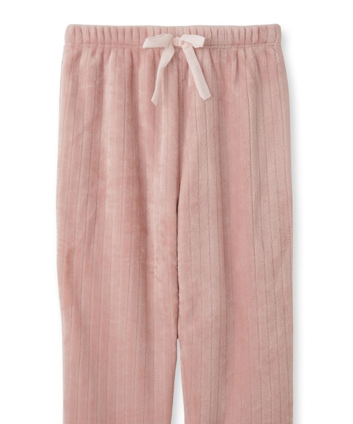 fran de lingerie（フランデランジェリー）の「もこもこ パジャマ ルームウェア レディース 冬 あったか モコモコ リボン 着る毛布「メモリーフリース」（ルームウェア/パジャマ・レディース・ホワイト系その他/ダークグレー/ピンク系その他2・M-L）」の19枚目の写真