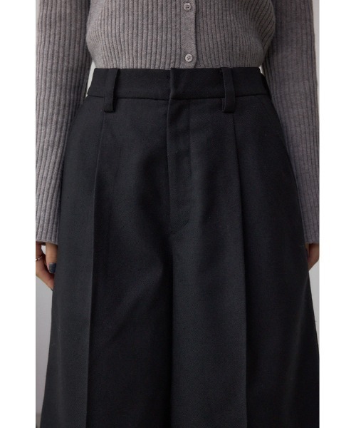 AZUL by moussy(アズールバイマウジー)の「ウールライクハーフパンツ(スラックス・レディース・ブラック/グレー系その他・SMALL/MEDIUM)」の9枚目の写真