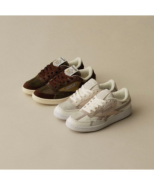 Reebok(リーボック)の「クラブシー リベンジ ヴィンテージ / CLUB C REVENGE VINTAGE(スニーカー・メンズ・カーキブラウン/アイボリー・22.5cm/23.0cm/24.5cm/25.0cm/25.5cm/26.0cm/26.5cm/27.0cm/27.5cm/28.0cm/28.5cm/30.0cm/23.5cm/24.0cm/29.0cm)」の5枚目の写真