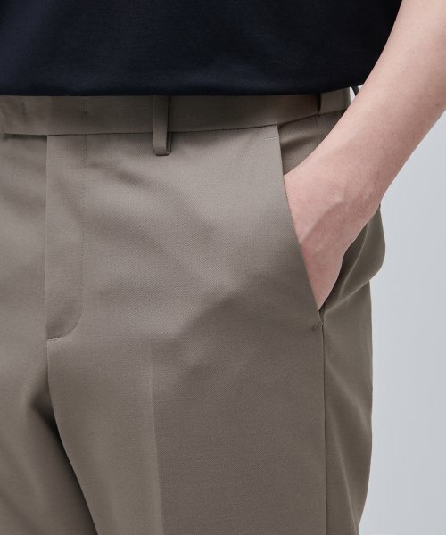 MUSINSA STANDARD（ムシンサスタンダード）の「ウールブレンドセミワイドヒドゥンバンディングスラックス[ダスティベージュ]（スラックス・メンズ・その他・29/30/31/33/26/27/28/40/38/42/36/34/32）」の5枚目の写真