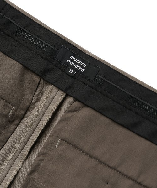 MUSINSA STANDARD（ムシンサスタンダード）の「ウールブレンドセミワイドヒドゥンバンディングスラックス[ダスティベージュ]（スラックス・メンズ・その他・29/30/31/33/26/27/28/40/38/42/36/34/32）」の7枚目の写真