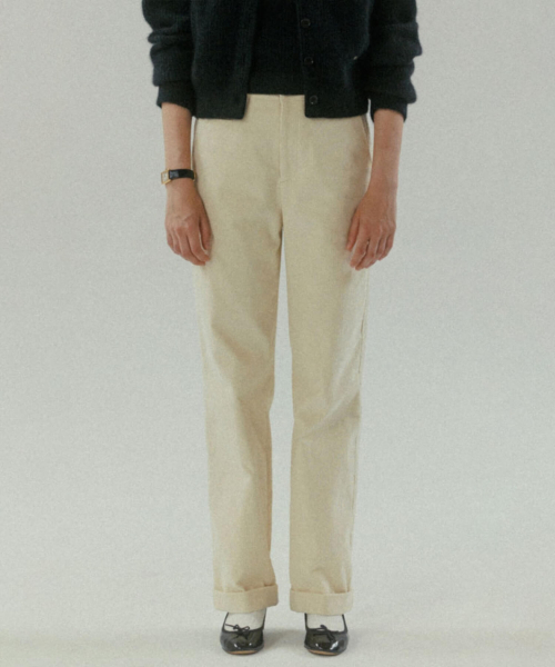 TTUDEMENT(トュードメント)の「CORDUROY ROLL UP PANTS CREAM(その他パンツ・レディース・その他・SMALL)」の1枚目の写真