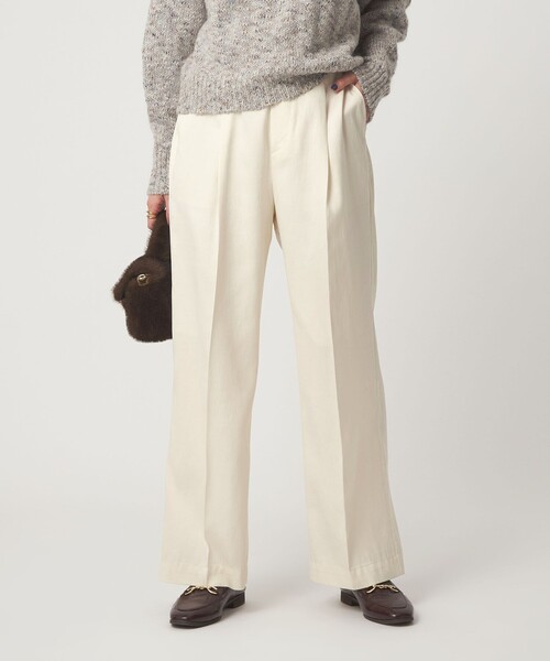 ◯Lino laulea フィブリル ワイド パンツ（スラックス）｜green label relaxing