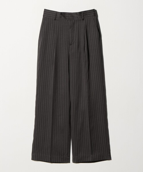 green label relaxing（グリーンレーベルリラクシング）の「フィブリル ワイド パンツ（スラックス・レディース・グレー系/オフホワイト/ブラック・38/36）」の16枚目の写真