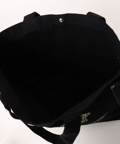 SNOOPY×OLD BETTY'S（スヌーピーカケルオールドベティーズ）の「スヌーピー【SNOOPY】Heavy Canvas Tote Bag (WOODSTOCK)（ショルダーバッグ・レディース・ネイビー/キャメル/ブラック・FREE）」の11枚目の写真