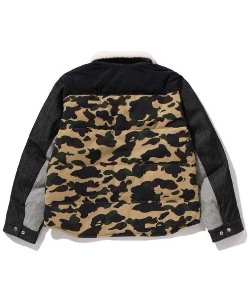 A BATHING APE（アベイシングエイプ）の「DOWN WIDE DENIM JACKET（デニムジャケット・メンズ・ブラック/インディゴブルー・MEDIUM/X-LARGE/LARGE）」の5枚目の写真