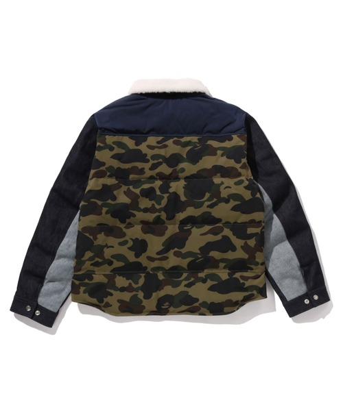 A BATHING APE（アベイシングエイプ）の「DOWN WIDE DENIM JACKET（デニムジャケット・メンズ・ブラック/インディゴブルー・MEDIUM/X-LARGE/LARGE）」の6枚目の写真
