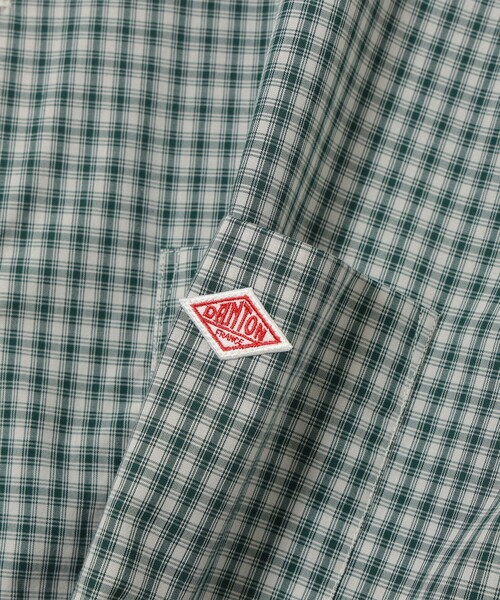 BEAMS（ビームス）の「【別注】DANTON / ショートスリーブシャツ（シャツ/ブラウス・メンズ・ホワイト/グリーン・SMALL/MEDIUM/LARGE/X-LARGE）」の5枚目の写真
