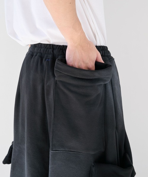 SHINYAKOZUKA（シンヤコヅカ）の「【SHINYAKOZUKA】別注 WASHED ORDINARY HOME DELIVERYMAN（ISSUE#7)（スウェットパンツ・メンズ・グレー/ブラック・M/XS/S）」の12枚目の写真