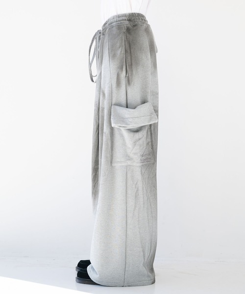 SHINYAKOZUKA（シンヤコヅカ）の「【SHINYAKOZUKA】別注 WASHED ORDINARY HOME DELIVERYMAN（ISSUE#7)（スウェットパンツ・メンズ・グレー/ブラック・M/XS/S）」の15枚目の写真