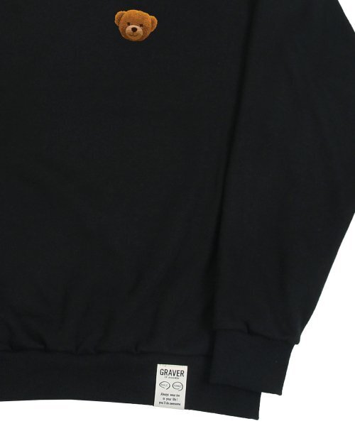 GRAVER（グレーバー）の「[UNISEX]スモール OF ベア スウェット_ブラック（スウェット・レディース・ブラック・LARGE/MEDIUM/SMALL）」の4枚目の写真
