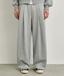GLW（ジーエルダブリュ）の「ワイドツーピンタックスウェットパンツグレー（スウェットパンツ）」