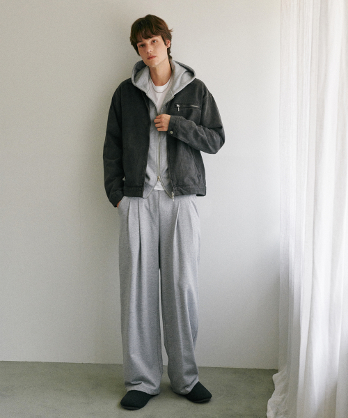 GLW（ジーエルダブリュ）の「ワイドツーピンタックスウェットパンツグレー（スウェットパンツ・レディース・その他・MEDIUM/LARGE）」の6枚目の写真
