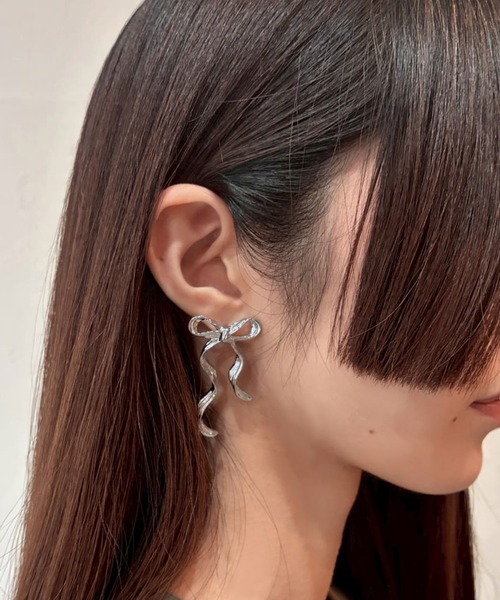 セール】リボンモチーフピアス（ピアス（両耳用））｜PRIVATE BEACH