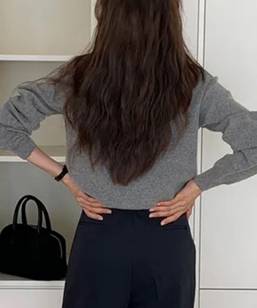 ONEP STAR（ワンピスター）の「アーガイル柄カーディガン（カーディガン/ボレロ・レディース・ネイビー/グレー・FREE）」の7枚目の写真