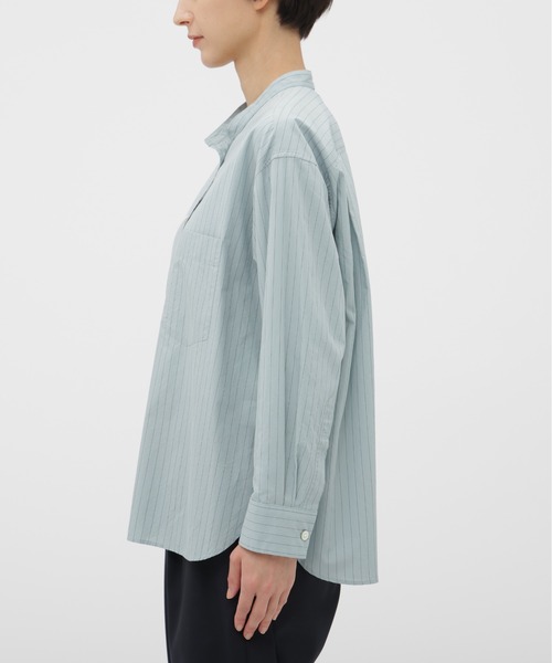 MARGARET HOWELL（マーガレットハウエル）の「SIMPLE STRIPE COTTON SHIRT（シャツ/ブラウス・レディース・ホワイト/ブルー系その他2・2/1）」の5枚目の写真