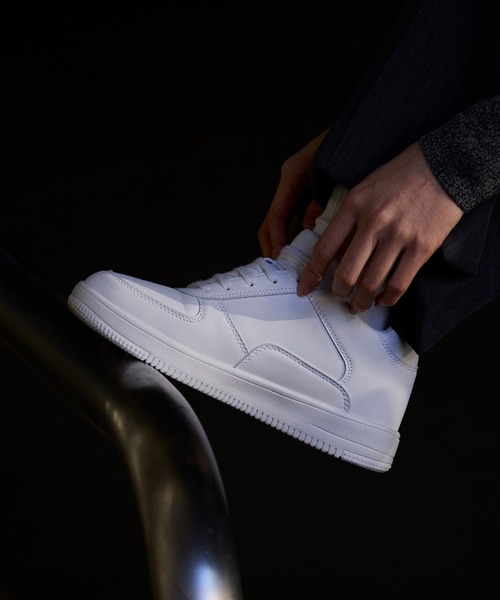 STANDOOL TOKYO（スタンドゥール）の「≪UNISEX≫ +6.5cmヒールアップスニーカー/Heel Up Sneaker 【SACAE/サカエ】（スニーカー・メンズ・モカ/ホワイト/ライトグレー/ホワイト系その他/ブラック系その他/ブラック・22.0cm/22.5cm/23.5cm/24.0cm/24.5cm/25.0cm/25.5cm/26.0cm/26.5cm/27.0cm/27.5cm/28.0cm/28.5cm/23.0cm）」の2枚目の写真
