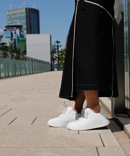 STANDOOL TOKYO（スタンドゥール）の「≪UNISEX≫ +6.5cmヒールアップスニーカー/Heel Up Sneaker 【SACAE/サカエ】（スニーカー・メンズ・モカ/ホワイト/ライトグレー/ホワイト系その他/ブラック系その他/ブラック・22.0cm/22.5cm/23.5cm/24.0cm/24.5cm/25.0cm/25.5cm/26.0cm/26.5cm/27.0cm/27.5cm/28.0cm/28.5cm/23.0cm）」の9枚目の写真