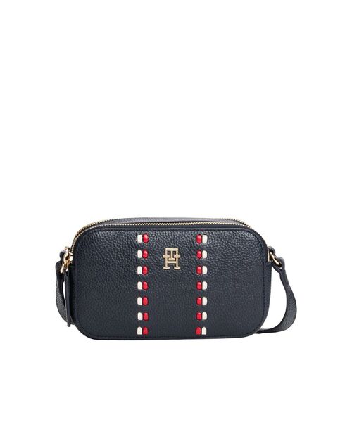 TOMMY HILFIGER(トミーヒルフィガー)の「タイムレスカメラバッグ(ボディバッグ/ウエストポーチ・レディース・ネイビー/アイボリー・FREE)」の2枚目の写真
