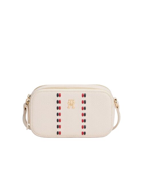TOMMY HILFIGER(トミーヒルフィガー)の「タイムレスカメラバッグ(ボディバッグ/ウエストポーチ・レディース・ネイビー/アイボリー・FREE)」の1枚目の写真