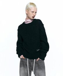 イタリアンアルパカウールニットBLACK