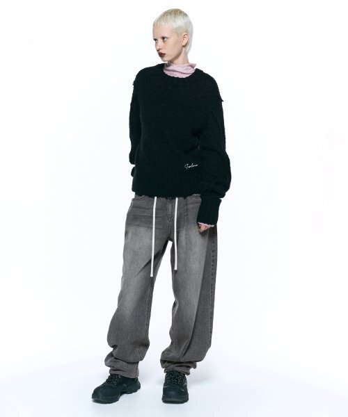 INSILENCE WOMEN(インサイレンスウーマン)の「イタリアンアルパカウールニットBLACK(ニット/セーター・レディース・その他・MEDIUM/SMALL)」の4枚目の写真