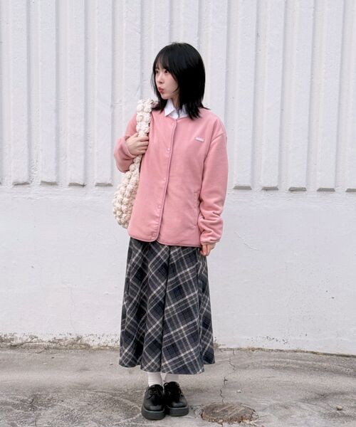 SELITIO(セレティオ)の「レディース スナップボタン フリースジャケット ピンク(その他アウター・レディース・ピンク・SMALL/MEDIUM/LARGE)」の8枚目の写真