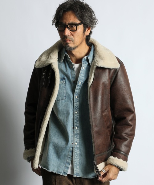 ジャケット・アウター TYPE B-3 mouton FRIGHT JACKET SHEEP MOUTON B-3 FLIGHT JACKET – OBLIGE