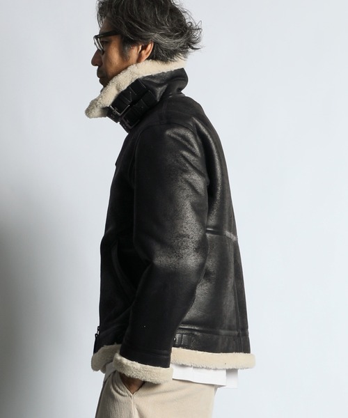 セール】FAKE MOUTON B-3 FLIGHT JACKET：フェイクムートン B3