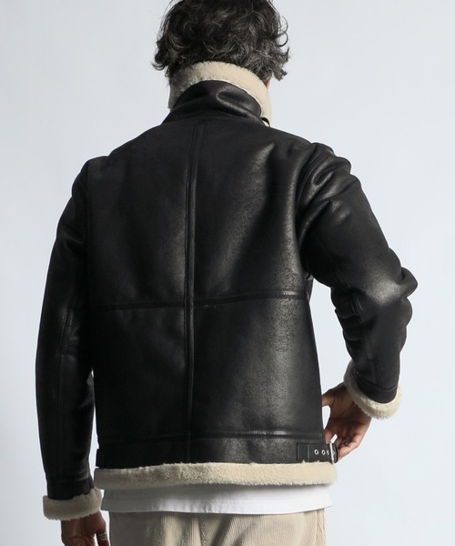 セール】FAKE MOUTON B-3 FLIGHT JACKET：フェイクムートン B3