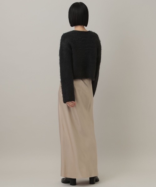 A part by（アパートバイ）の「アルパカファーハイショクカーディガン（カーディガン/ボレロ・レディース・オフホワイト/ブラック/グレー系その他3・FREE）」の12枚目の写真