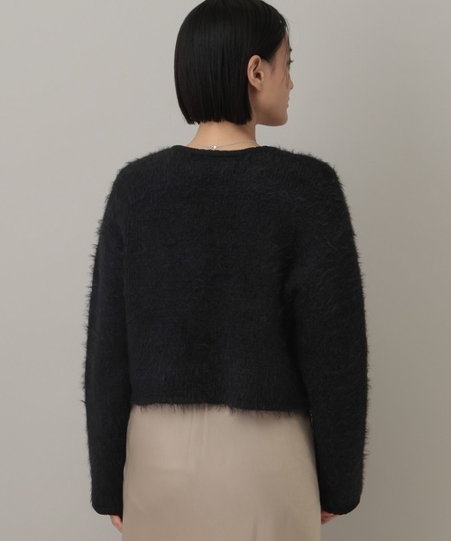 A part by（アパートバイ）の「アルパカファーハイショクカーディガン（カーディガン/ボレロ・レディース・オフホワイト/ブラック/グレー系その他3・FREE）」の15枚目の写真