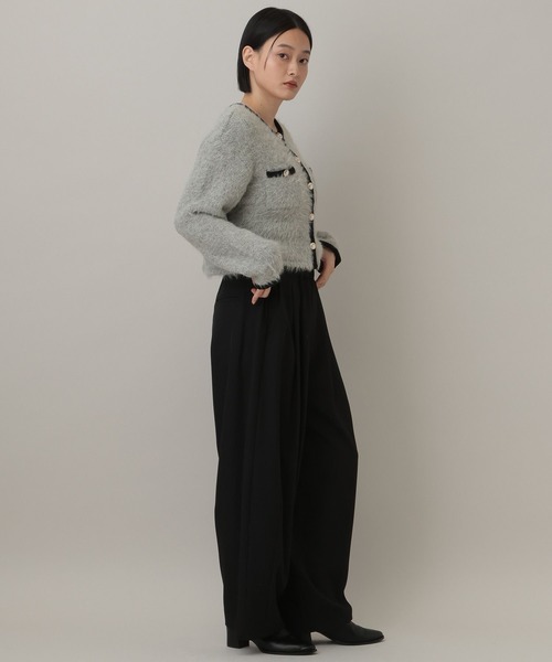 A part by（アパートバイ）の「アルパカファーハイショクカーディガン（カーディガン/ボレロ・レディース・オフホワイト/ブラック/グレー系その他3・FREE）」の18枚目の写真