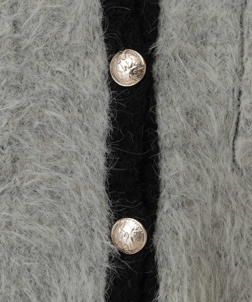 A part by（アパートバイ）の「アルパカファーハイショクカーディガン（カーディガン/ボレロ・レディース・オフホワイト/ブラック/グレー系その他3・FREE）」の22枚目の写真