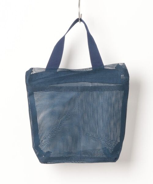 Pochi Pouch(ポチポーチ)の「Pochi Pouch/トラベル シースルー メッシュ ジップ スパバッグ(エコバッグ/サブバッグ・レディース・ネイビー/オフホワイト/ピンク・FREE)」の13枚目の写真