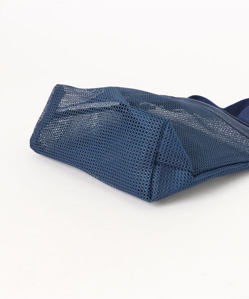 Pochi Pouch(ポチポーチ)の「Pochi Pouch/トラベル シースルー メッシュ ジップ スパバッグ(エコバッグ/サブバッグ・レディース・ネイビー/オフホワイト/ピンク・FREE)」の14枚目の写真