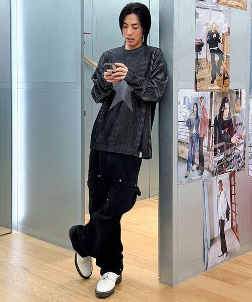 EXTRAORDINARY(エクストラオーディナリー)の「STAR JACQUARD SWEATER BLACK(ニット/セーター・メンズ・その他・X-LARGE/MEDIUM/LARGE)」の8枚目の写真
