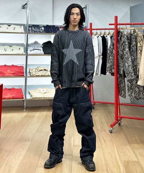 EXTRAORDINARY(エクストラオーディナリー)の「STAR JACQUARD SWEATER BLACK(ニット/セーター・メンズ・その他・X-LARGE/MEDIUM/LARGE)」の10枚目の写真