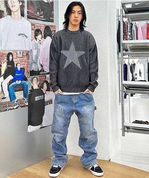 EXTRAORDINARY(エクストラオーディナリー)の「STAR JACQUARD SWEATER BLACK(ニット/セーター・メンズ・その他・X-LARGE/MEDIUM/LARGE)」の11枚目の写真