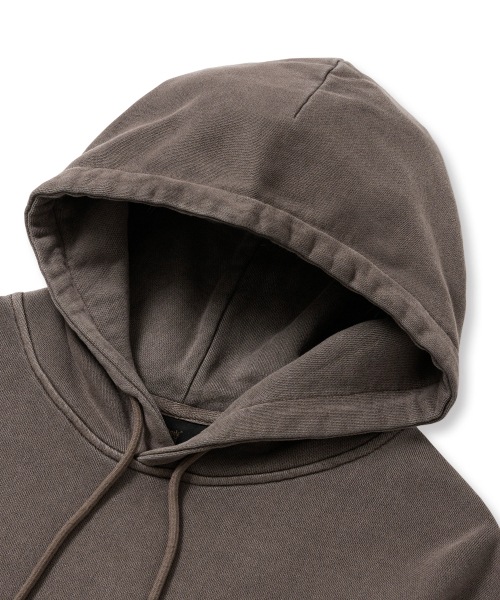 BROWNBREATH（ブラウンブレス）の「PIGMENT TAG HOODIE - BROWN（パーカー・レディース・その他・LARGE/X-LARGE/MEDIUM/SMALL）」の5枚目の写真