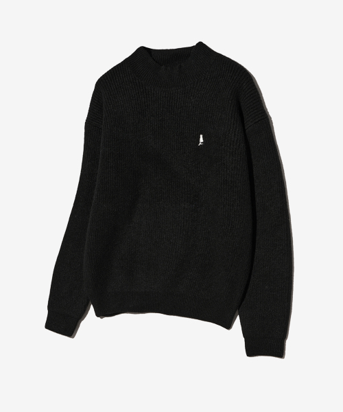 YALE(イェール)の「ブークレモックネックニット_ブラック(ニット/セーター・レディース・その他・SMALL/MEDIUM/LARGE/X-LARGE)」の1枚目の写真
