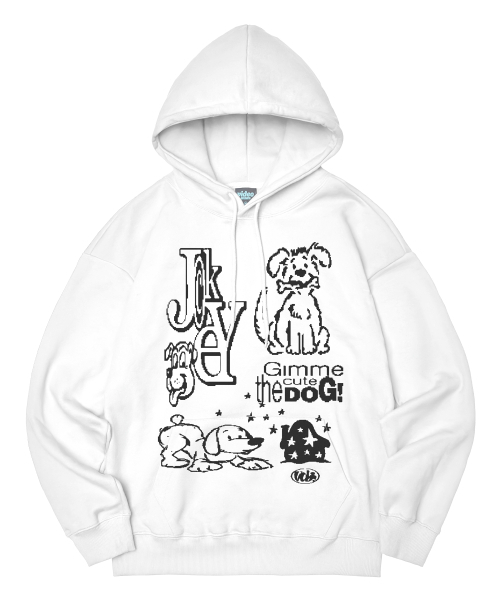 Video Jockey（ビデオジョッキー）の「犬の飼い主フードパーカー [オフホワイト]（パーカー・レディース・その他・MEDIUM）」の4枚目の写真