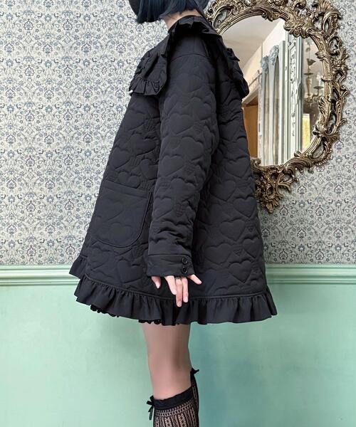 Whinny（ホワイニー）の「Whinny/oh!ラブラブキュンキュンアウター（ダウンジャケット/コート・レディース・ホワイト/サックスブルー/ブラック・FREE）」の21枚目の写真