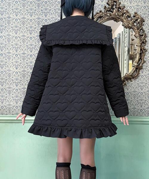 Whinny（ホワイニー）の「Whinny/oh!ラブラブキュンキュンアウター（ダウンジャケット/コート・レディース・ホワイト/サックスブルー/ブラック・FREE）」の22枚目の写真