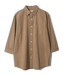 【a】パナマ レギュラーカラー  七分袖シャツ