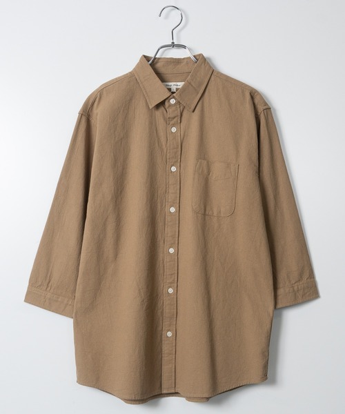 JOHN'S CLOSET(ジョンズクローゼット)の「【a】パナマ レギュラーカラー 七分袖シャツ(シャツ/ブラウス・メンズ・ブルー/ブラック/ピンク/ネイビー系1/ホワイト系その他/ホワイト/ネイビー/ミント/ベージュ・LARGE/MEDIUM)」の5枚目の写真