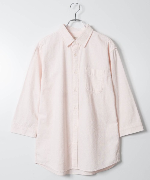 JOHN'S CLOSET(ジョンズクローゼット)の「【a】パナマ レギュラーカラー 七分袖シャツ(シャツ/ブラウス・メンズ・ブルー/ブラック/ピンク/ネイビー系1/ホワイト系その他/ホワイト/ネイビー/ミント/ベージュ・LARGE/MEDIUM)」の9枚目の写真