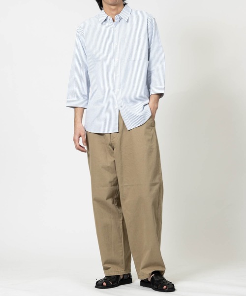 JOHN'S CLOSET(ジョンズクローゼット)の「【a】パナマ レギュラーカラー 七分袖シャツ(シャツ/ブラウス・メンズ・ブルー/ブラック/ピンク/ネイビー系1/ホワイト系その他/ホワイト/ネイビー/ミント/ベージュ・LARGE/MEDIUM)」の14枚目の写真