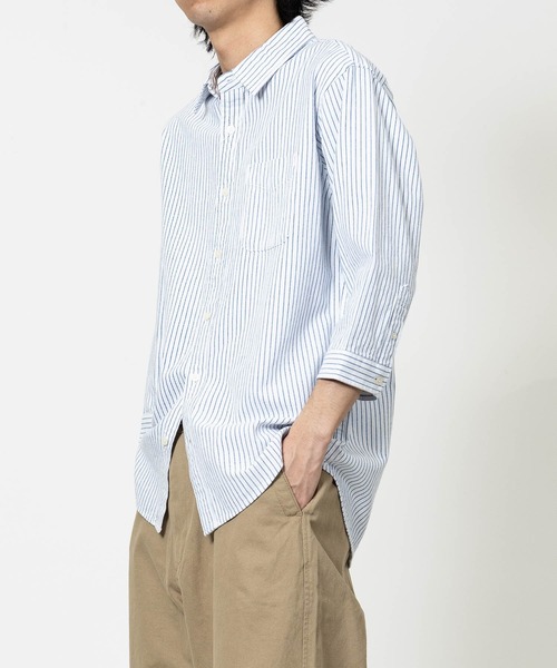 JOHN'S CLOSET(ジョンズクローゼット)の「【a】パナマ レギュラーカラー 七分袖シャツ(シャツ/ブラウス・メンズ・ブルー/ブラック/ピンク/ネイビー系1/ホワイト系その他/ホワイト/ネイビー/ミント/ベージュ・LARGE/MEDIUM)」の12枚目の写真